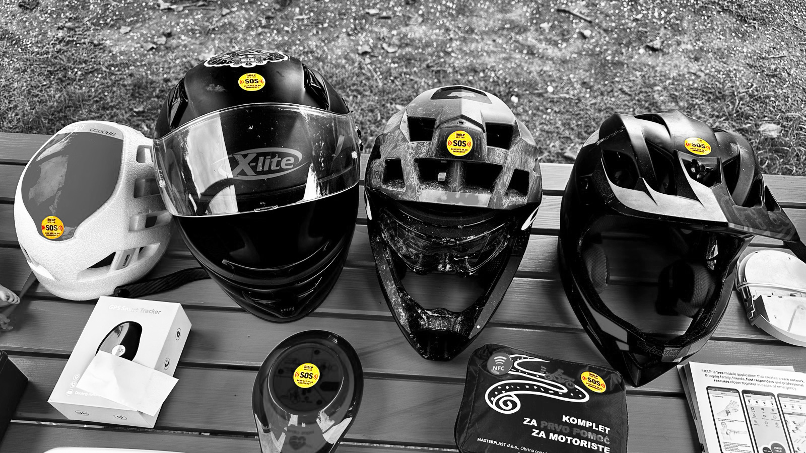 Utility of iHELP SOS Stickers: Helmets – AEDs
